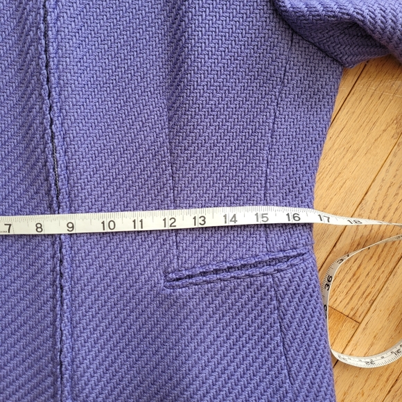 Talbots Collection Wool Jacket Wool Lined Purple Soft Zip Up 10P - Picture 13 of 15